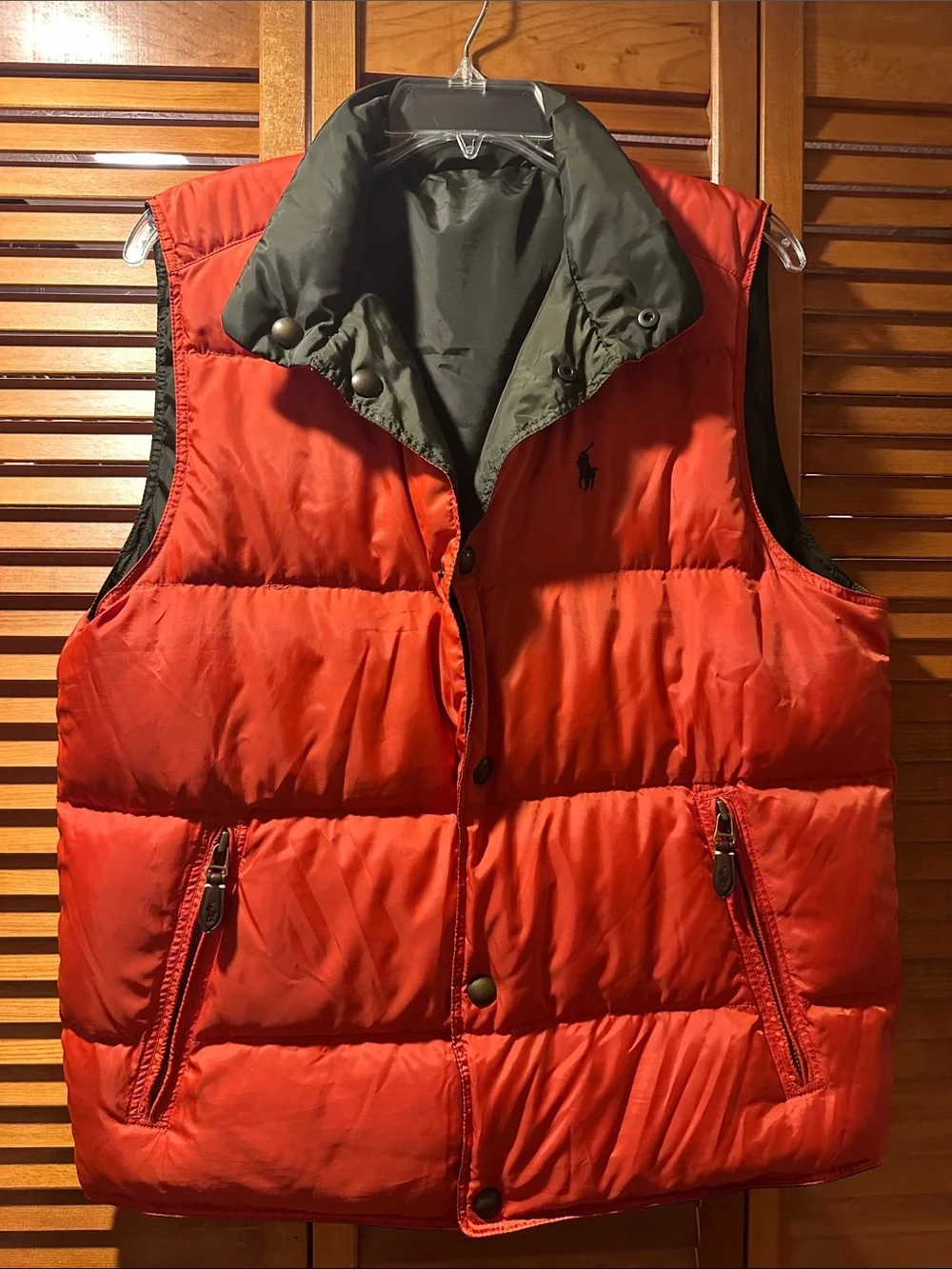 Polo by Ralph Lauren Bright Orange Puffer Vest